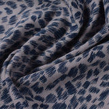 Dark Blue Brushstrokes Jersey Knit, Poly-Cotton — photo 2
