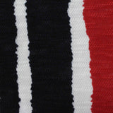 Black Irregular-Stripe Jersey Knit, Polyester — photo 2