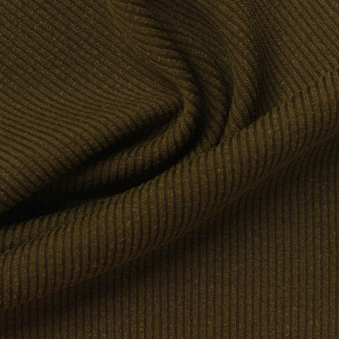 Washed Polyester Tencel Lyocell Stretch Interlock Knit Fabric, 360 gsm, 185 cm — Green