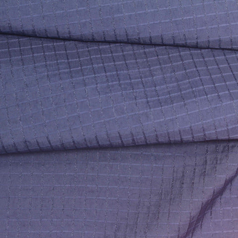 Navy Tone-on-Tone Grid Jacquard, Nylon