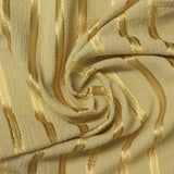 Yellow Stripes Crepe, Poly-Viscose — photo 2