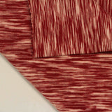 Dark Red Abstract Jersey Knit, Cotton — photo 2