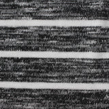 Black Horizontal-Stripe Rib Knit, Viscose-Poly — photo 2