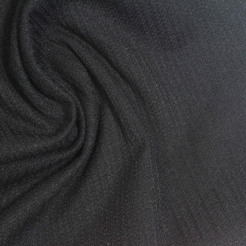 Dark Grey Marl Rib Knit, Polyester, 247 gsm