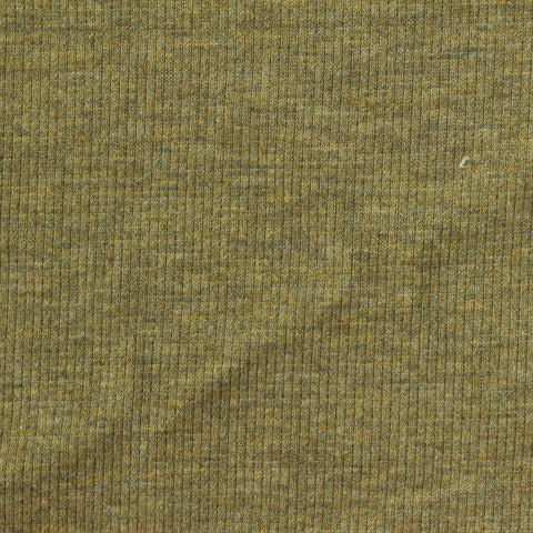 Olive Marl Interlock Knit, Poly-Cotton