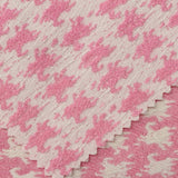 Pink Houndstooth Jacquard, Polyester — photo 2