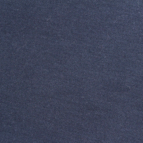 100% Cotton Interlock Knit Fabric, 310 gsm, 163 cm — Navy