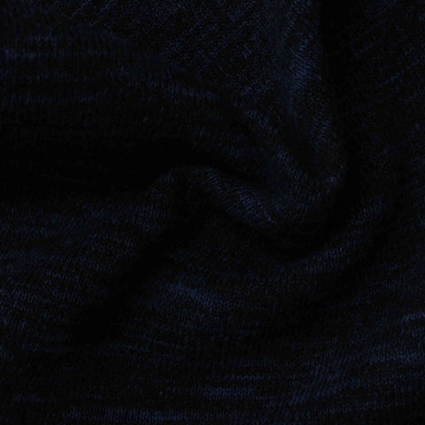 Cotton Interlock Knit Fabric, 420 gsm, 160 cm — Black