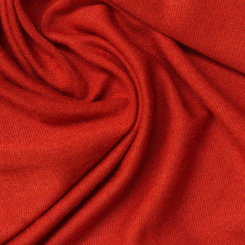 Polyester Viscose Jersey Knit Fabric, 157 gsm, 174 cm — Red