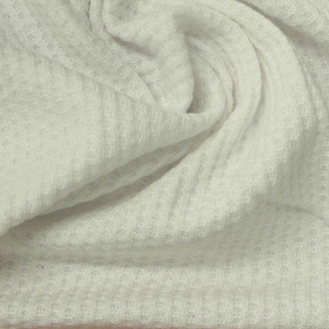 Viscose Polyester Blend Waffle Knit Fabric, 220 gsm, 160 cm — Beige