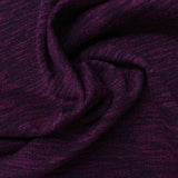 Dark Purple Marl Chunky Knit, Cotton-Poly — photo 2