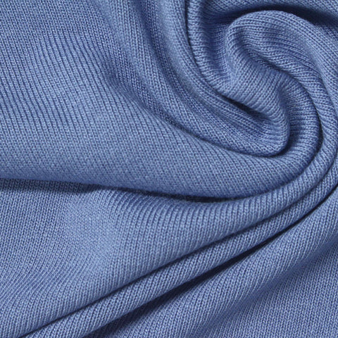 Viscose Stretch Jersey Knit Fabric, 260 gsm, 150 cm — Blue