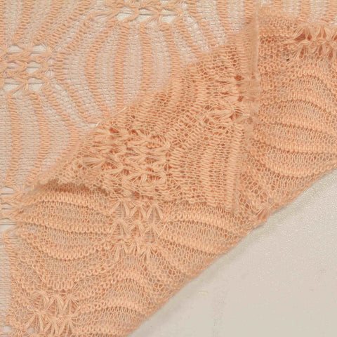 Jacquard 100% Polyester Chunky Knit Fabric, 195 cm — Beige