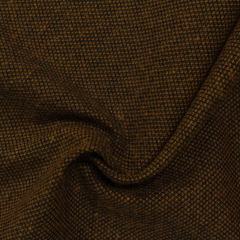 Dark Brown Marl Woven, Cotton-Poly