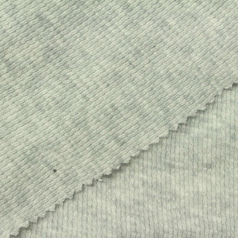 Light Grey Heathered-Marl Waffle Knit, Cotton