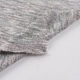 Grey Heathered-Marl Chunky Knit, Poly-Viscose — photo 2