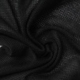 100% Polyester Chunky Knit Fabric, 171 gsm, 170 cm — Black — photo 2