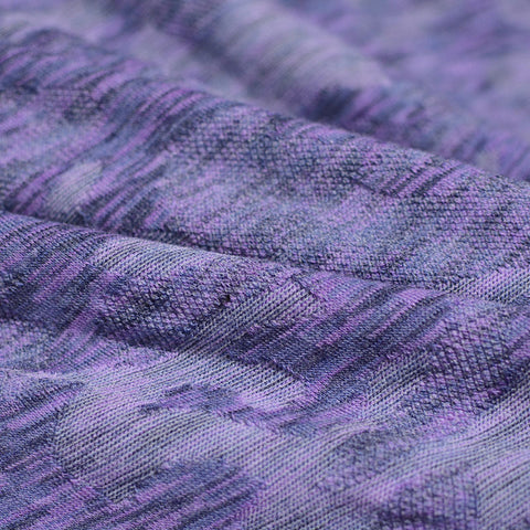 Purple Marled-Camo Knit, Viscose-Poly