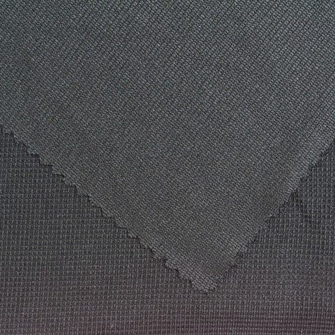 Dark Grey Marl Waffle Knit, Polyester, 200 gsm, 175 cm