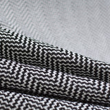 Black Zigzag Chunky Knit, Polyester — photo 2