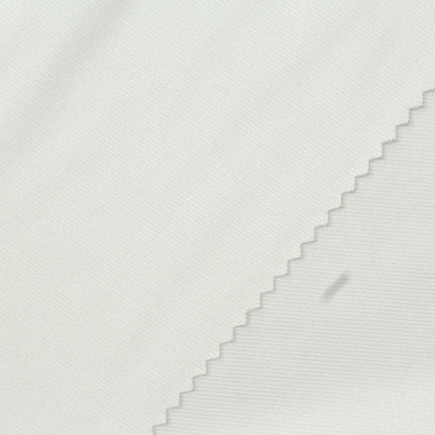 Acetate Polyester Stretch Ponte Knit Fabric, 235 gsm, 140 cm — White
