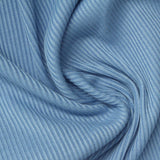 Polyester Stretch Rib Knit Fabric, 280 gsm — Blue — photo 2