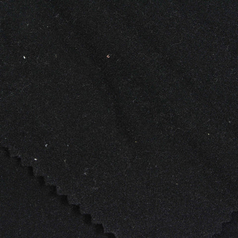 Polyester Stretch Velvet Fabric, 277 gsm, 160 cm — Black