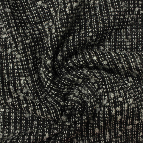 Black Marl Jacquard, Polyester, 193 gsm