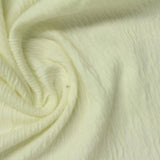 Cotton Stretch Crepe Fabric, 190 gsm, 130 cm — Yellow — photo 2