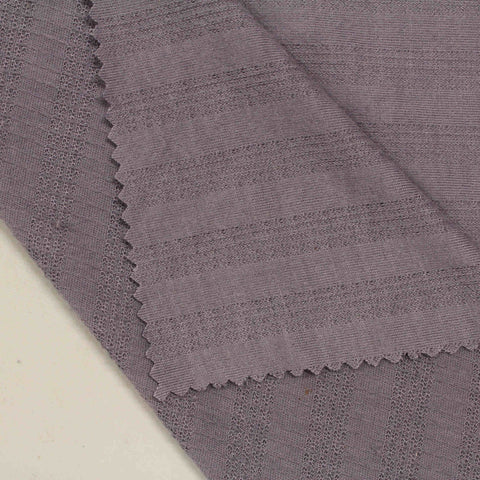 Purple Stripes Jersey Knit, Polyester