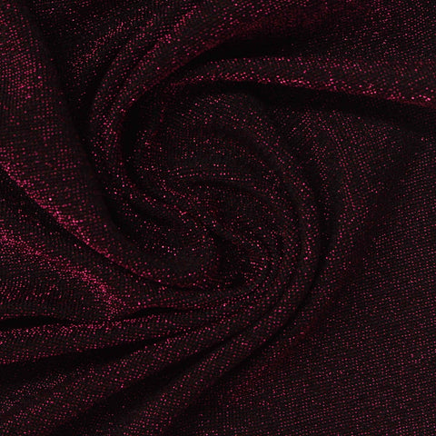 Red Marl Knit, Nylon-Metallic