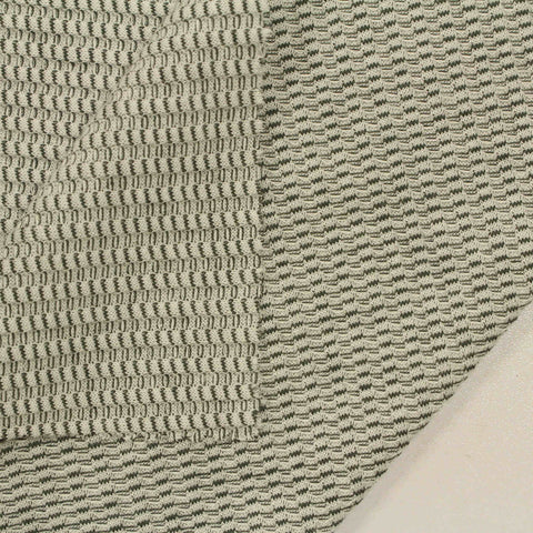 Jacquard Cotton Modal Rib Knit Fabric, 152 gsm — Khaki