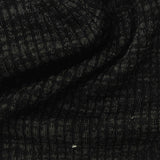 Black Textured Rib Knit, Polyester — photo 2
