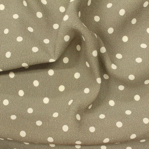 White Dots Woven, Viscose, 127 gsm
