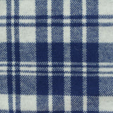 Blue Plaid Jacquard, Poly-Viscose — photo 2