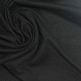 Polyester Stretch Milk Silk Knit Fabric, 120 gsm, 150 cm — Black — photo 2