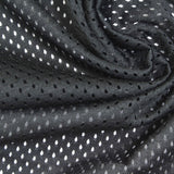 100% Polyester Mesh Fabric, 120 gsm, 160 cm — Black — photo 2