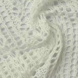 Off-White Diamond Pointelle Knit, Polyester — photo 2