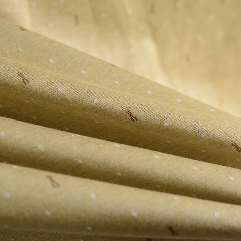 Tan Dots Jacquard, Poly-Viscose, 150 cm, ref EF-4344