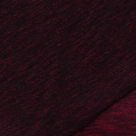 Burgundy Fine-Marl Chunky Knit, Cotton-Poly