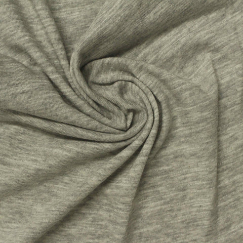 Grey Marl Jersey Knit, Cotton-Poly, 160 gsm, ref EF-239630