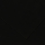 Cotton Polyester Rib Knit Fabric, 240 gsm, 160 cm — Black — photo 2