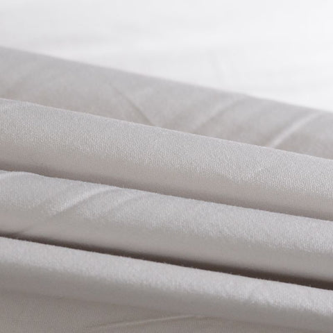 Cotton Stretch Sateen Fabric, 230 gsm, 140 cm — White