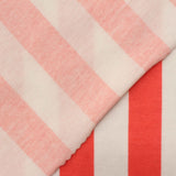 Red Vertical-Stripe Jersey Knit, Polyester — photo 2