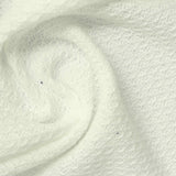 Jacquard Cotton Polyester Chunky Knit Fabric, 225 gsm, 170 cm — White — photo 2