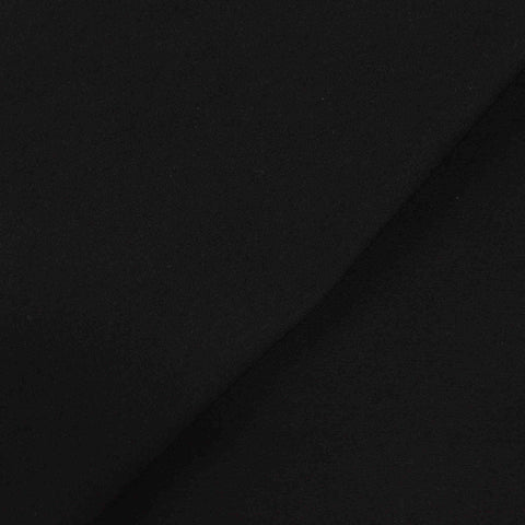 Viscose Nylon Stretch Bengaline Fabric, 269 gsm — Black