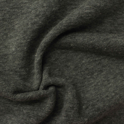 Dark Grey Marl French Terry, Poly-Cotton, 275 gsm, 180 cm