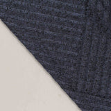 Jacquard Polyester Stretch Rib Knit Fabric, 160 gsm, 125 cm — Navy — photo 2