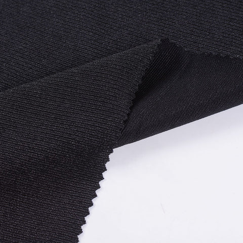 Knit Fabric, 230 gsm, 160 cm — Black
