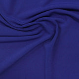 Polyester Stretch ITY Knit Fabric, 205 gsm, 165 cm — Blue — photo 2